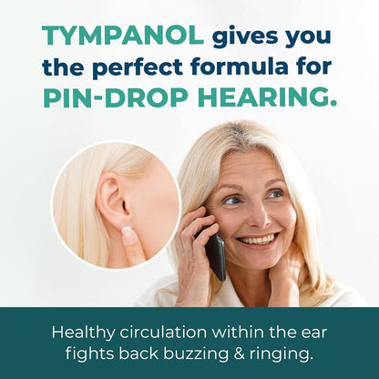 Tympanol – Hearing Supplement with Cognizin – Ear Health Support – 30 Capsules