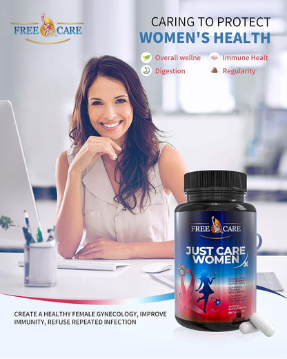 Probiotics for Women - 50 Billion CFU, 8 Strains, with Cranberry Extract, Prebiotics & Selenium, Gluten- and Dairy-Free, 60 Capsules