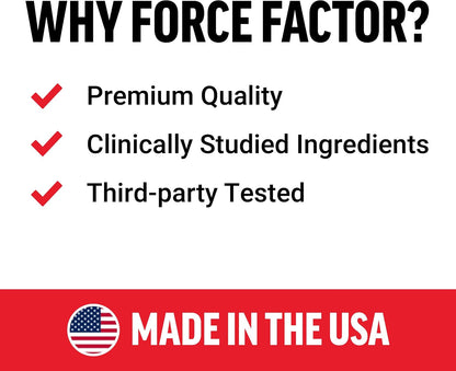 Force Factor Apigenin Food Supplement for Relaxation and Stress Support, Powerful Bioflavonoid and Antioxidant, Apigenin 50mg, Premium Quality, Vegan, Non-GMO, 60 Capsules (Packaging May Vary)