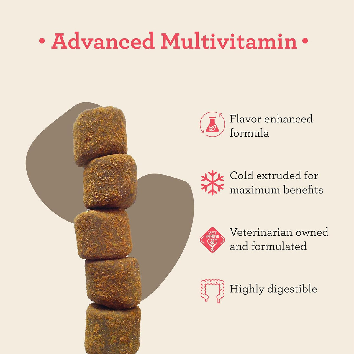 Dr. Joseph's VetPro Complete Multivitamin for Dogs – 120 Chews (Large Breed 60-Day Supply) - görsel 2