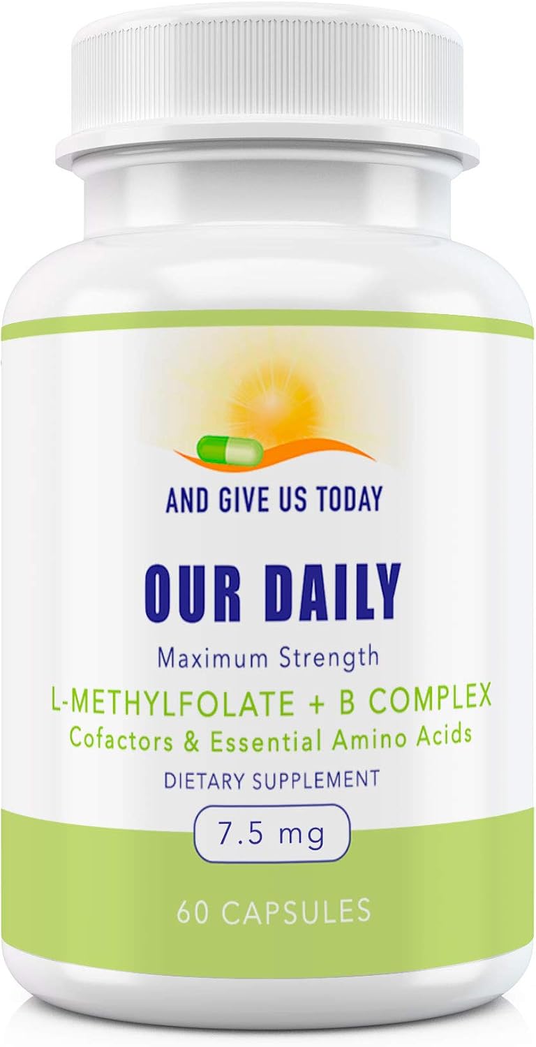 Our Daily Vites L-Methylfolate B Complex - Active Folate, Methylcobalamin, B6, Glycine - 60 Capsules - görsel 7