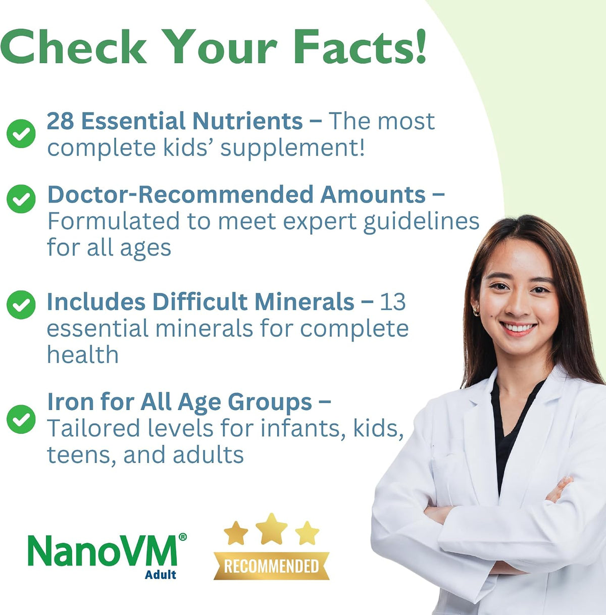 NanoVM Adult Allergen-Free Multivitamin Powder, Unflavoured, 275g - görsel 3