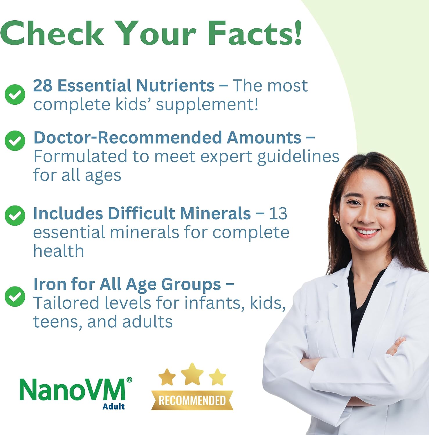 NanoVM Adult Allergen-Free Multivitamin Powder, Unflavoured, 275g - görsel 3