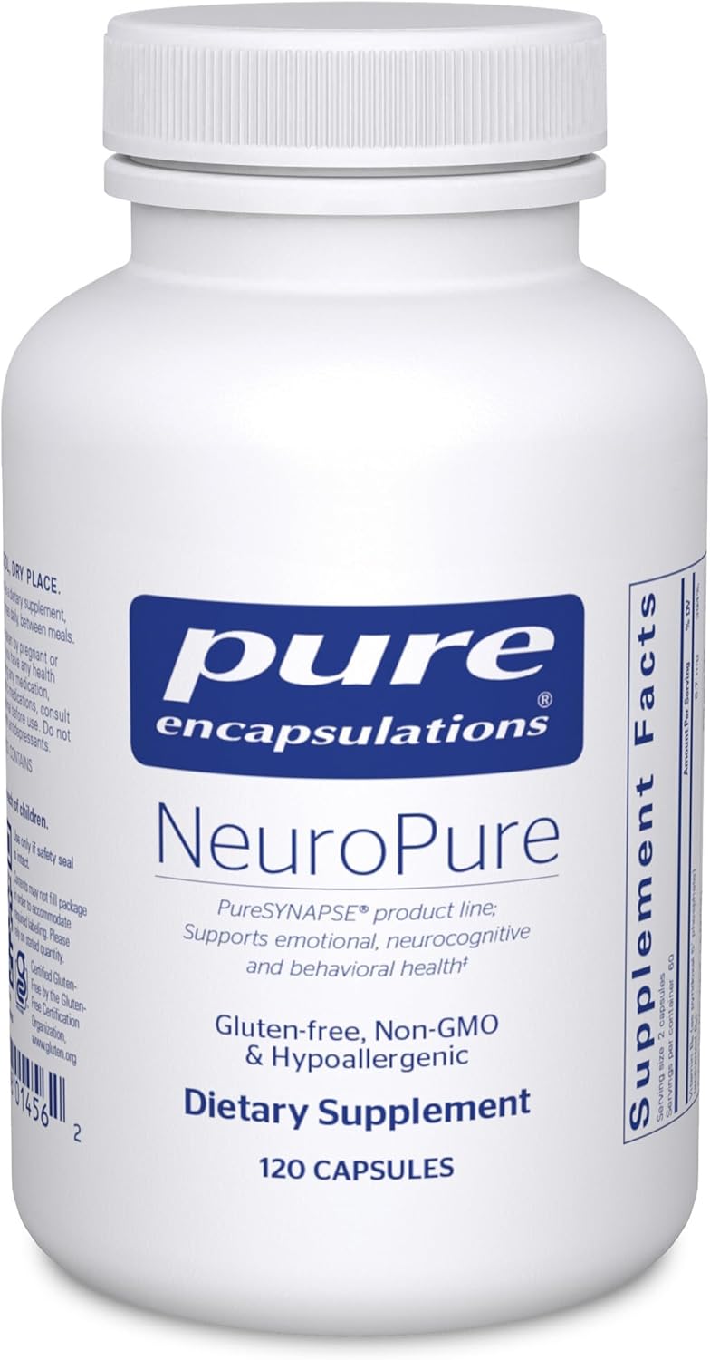 Pure Encapsulations NeuroPure | Hypoallergenic Supplement for Calmness and Stress Relief | 120 Capsules - görsel 1
