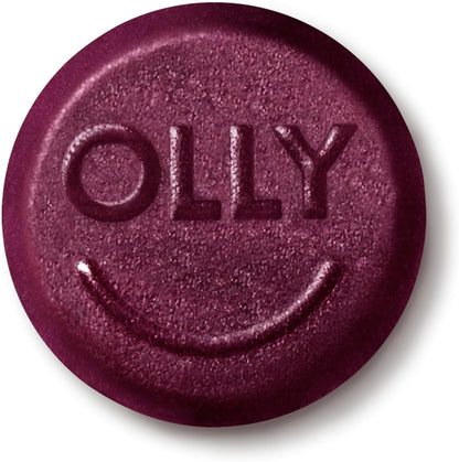 OLLY Extra Strength Daily Energy Gummies - Caffeine Free Cellular Energy Production, 1000 mcg Vitamin B12, CoQ10, Goji Berry, Berry Yuzu Flavoured, 60 Count (30 Day Supply)