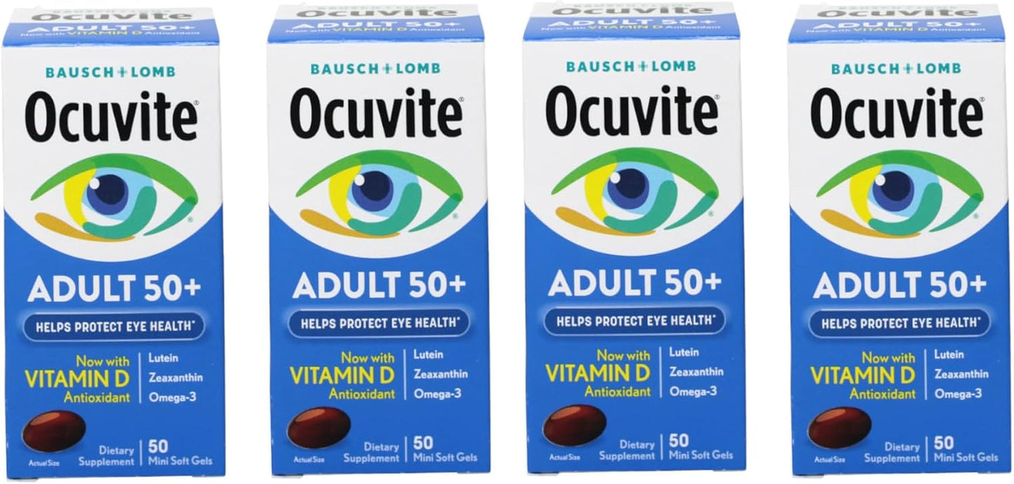 Ocuvite 50+ Eye Vitamin and Mineral Supplement, 50 Softgels (4-Pack) - görsel 1