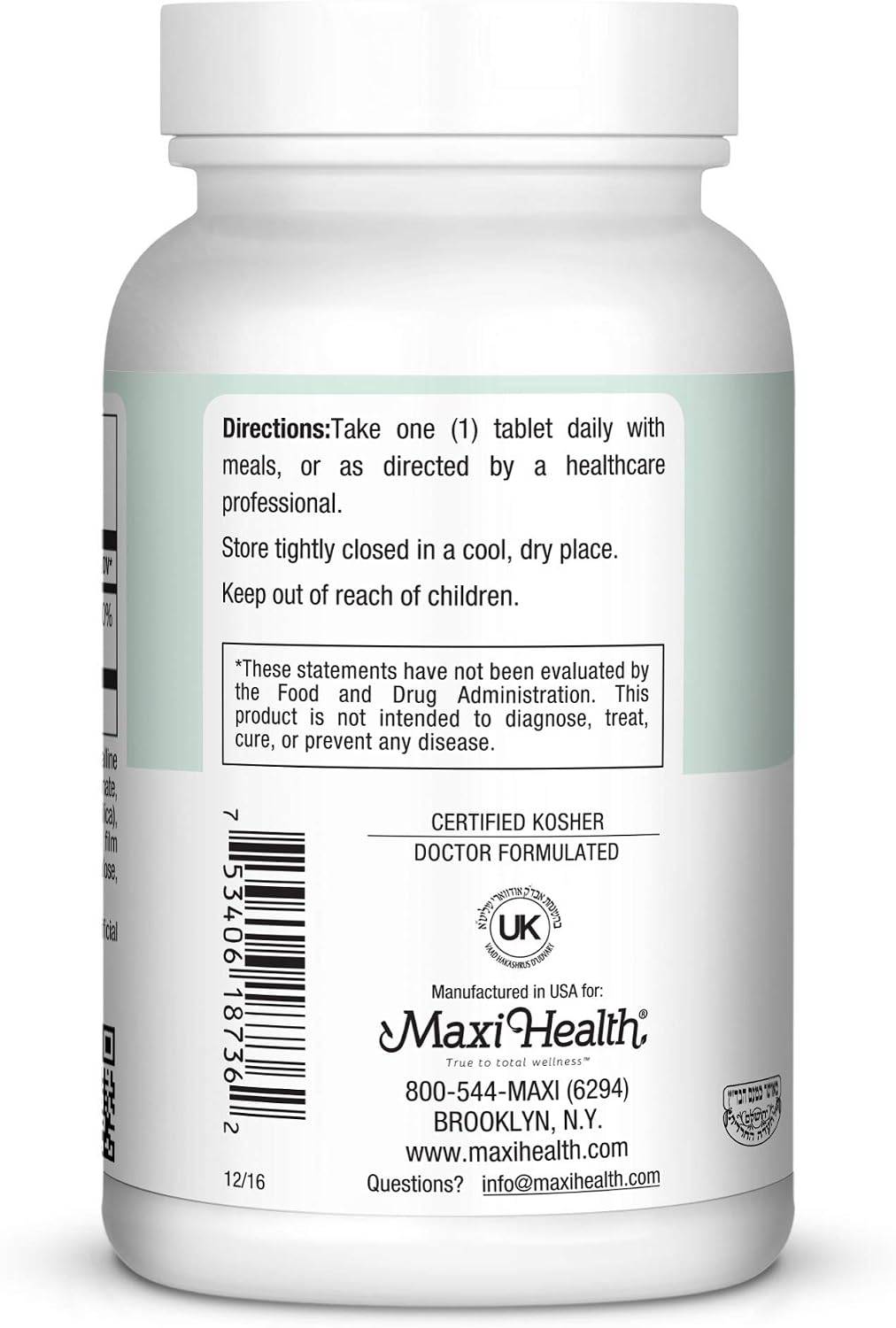 Maxi-Health Vitamin D3 1000 IU - for Healthy Muscle Function, Bone Health and Immune Support – 360 Tablets – Kosher Supplement - görsel 3