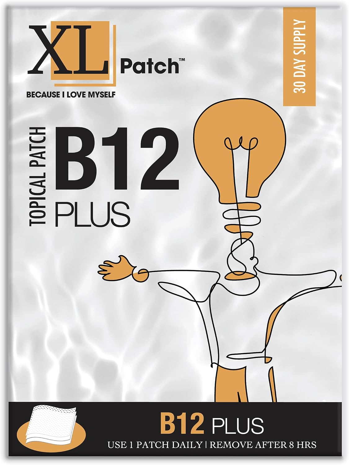 XLPATCH B12 Plus Vitamin B12 Patches - 30-Day Supply - görsel 1