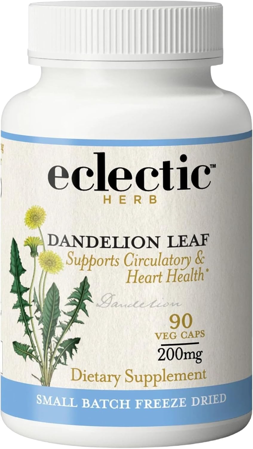 Eclectic Herb Organic Freeze-Dried Dandelion Leaf Capsules - görsel 1