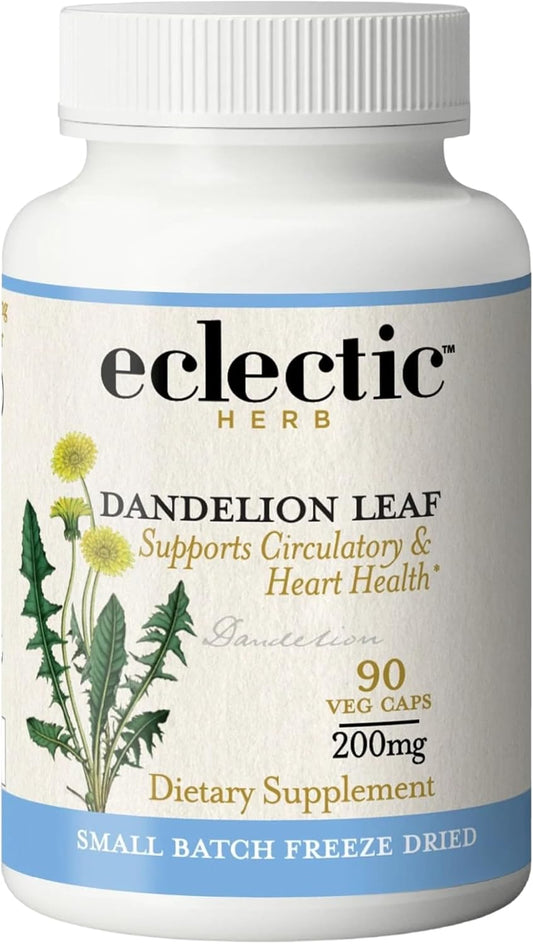 Eclectic Herb Organic Freeze-Dried Dandelion Leaf Capsules