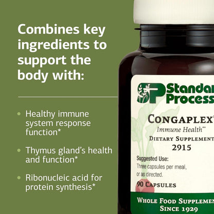 Standard Process Congaplex - Thymus Gland Support with Mushroom Powder (90 Capsules)