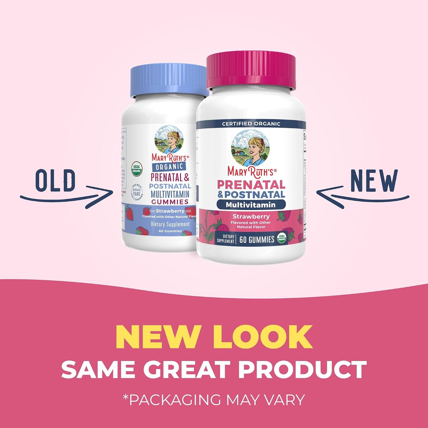 MaryRuth's Organics Prenatal Vitamins for Women - Certified Organic Prenatal Gummies with Methylfolate 800 mcg DFE & Iodine - Vegan, Non-GMO (30 Servings) - görsel 9