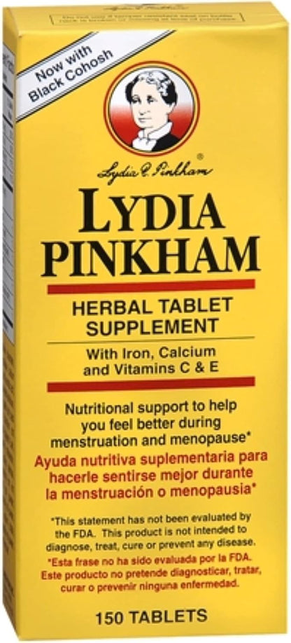 Lydia Pinkham 150 Herbal Tablets Special 3 Pack
