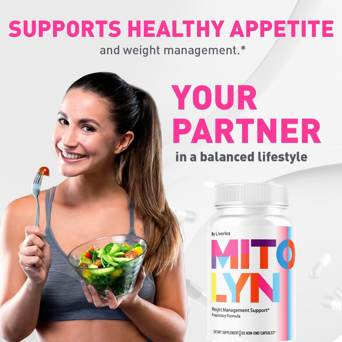 Mitolyn Pills - Official Mitolyn Weight Supplement - Maximum Strength Natural Vitamins for Overall Health & Wellness, 60 Capsules - görsel 3