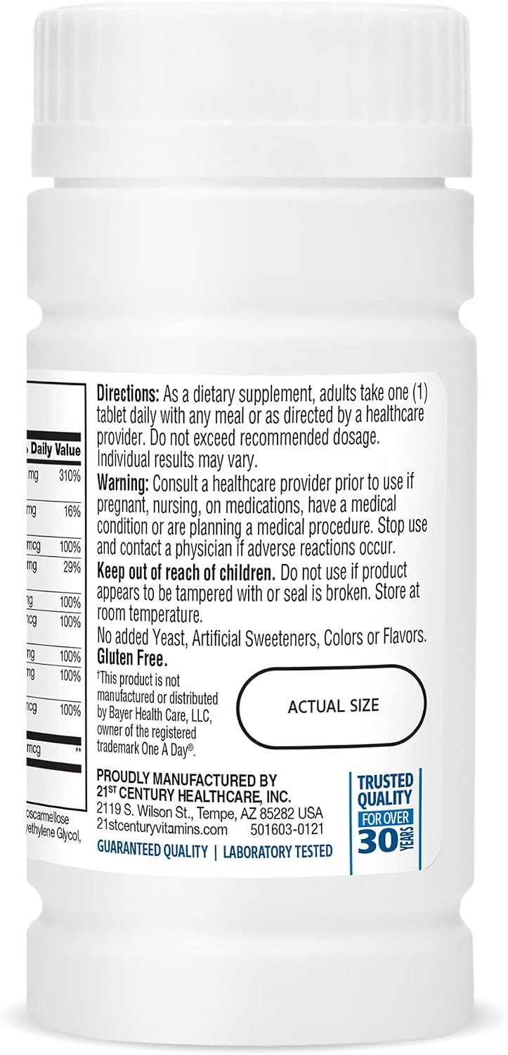 21st Century One Daily Men's Health Tablets, 100 Tablets - görsel 2