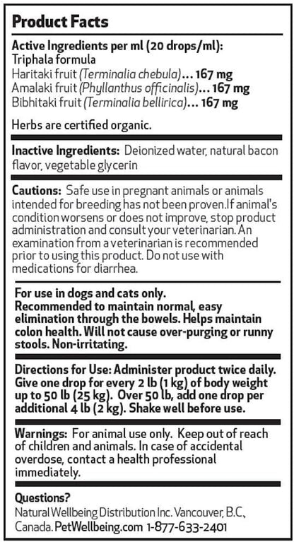 Pet Wellbeing Smooth BM Gold for Dogs - Vet-Formulated Digestive Health Support - Healthy Bowel Movements, Natural Regularity - Herbal Dog Digestive Supplement - Liquid Formula 2 oz (59ml)
