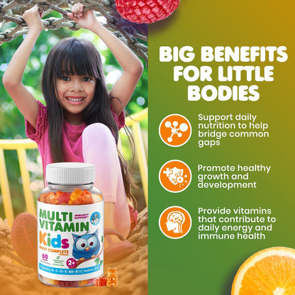 DR. MORITZ Omega-3 Gummies (90 Count) and Kids Multivitamin Gummies Bundle (60 Count) – for Daily Health Support – Vegan DHA Omega-3 for Kids – Non-GMO Toddler Vitamins – Yummy Kid Vitamins