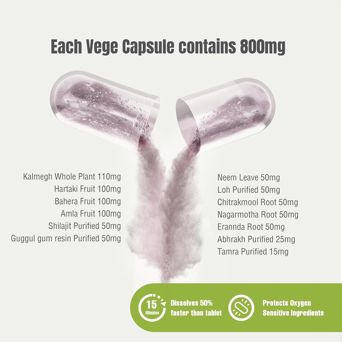 Arogya Vardhini Capsules – Traditional Ayurvedic Formulation, Pitta and Kapha Balancing, 90 Vegetarian Capsules, 800 mg Each - görsel 2