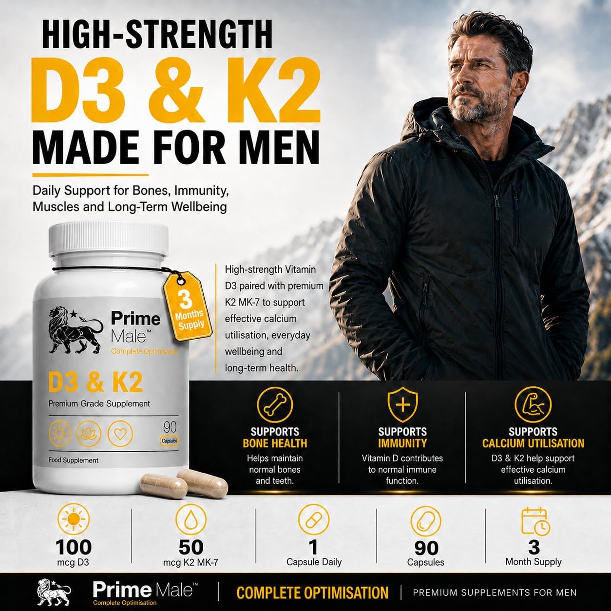 PRIME MALE D3 & K2 - görsel 5