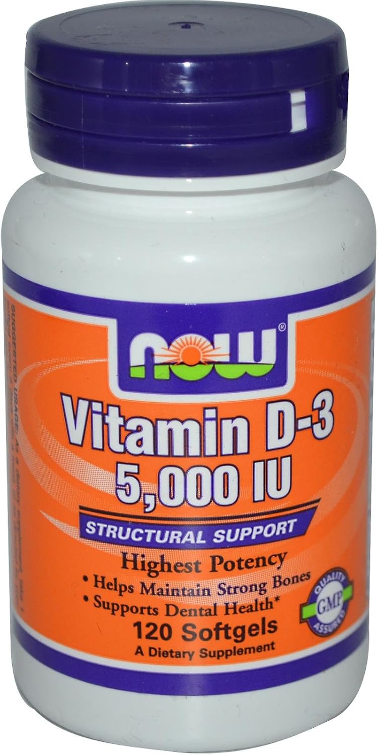Vitamin D-3 5,000 IU 120 Softgels - görsel 1