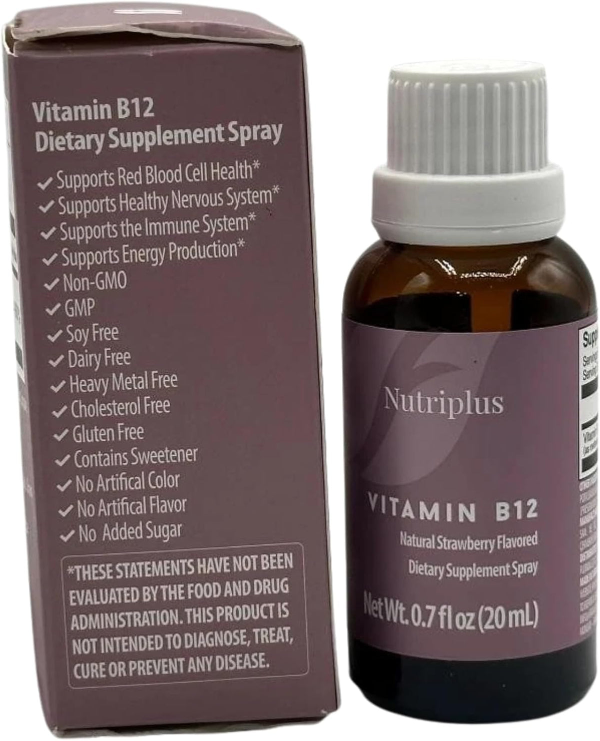 FARMASi Nutriplus Vitamin B12 Spray, Strawberry, 1000 mcg, 20 ml, Vegan - görsel 8