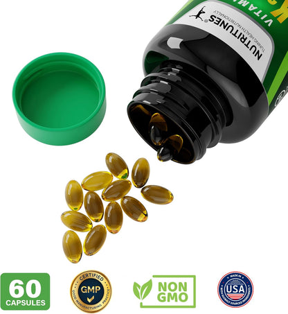 Vitamin D3 K2 5000 IU & 100 mcg MK-7 – 120 Softgels