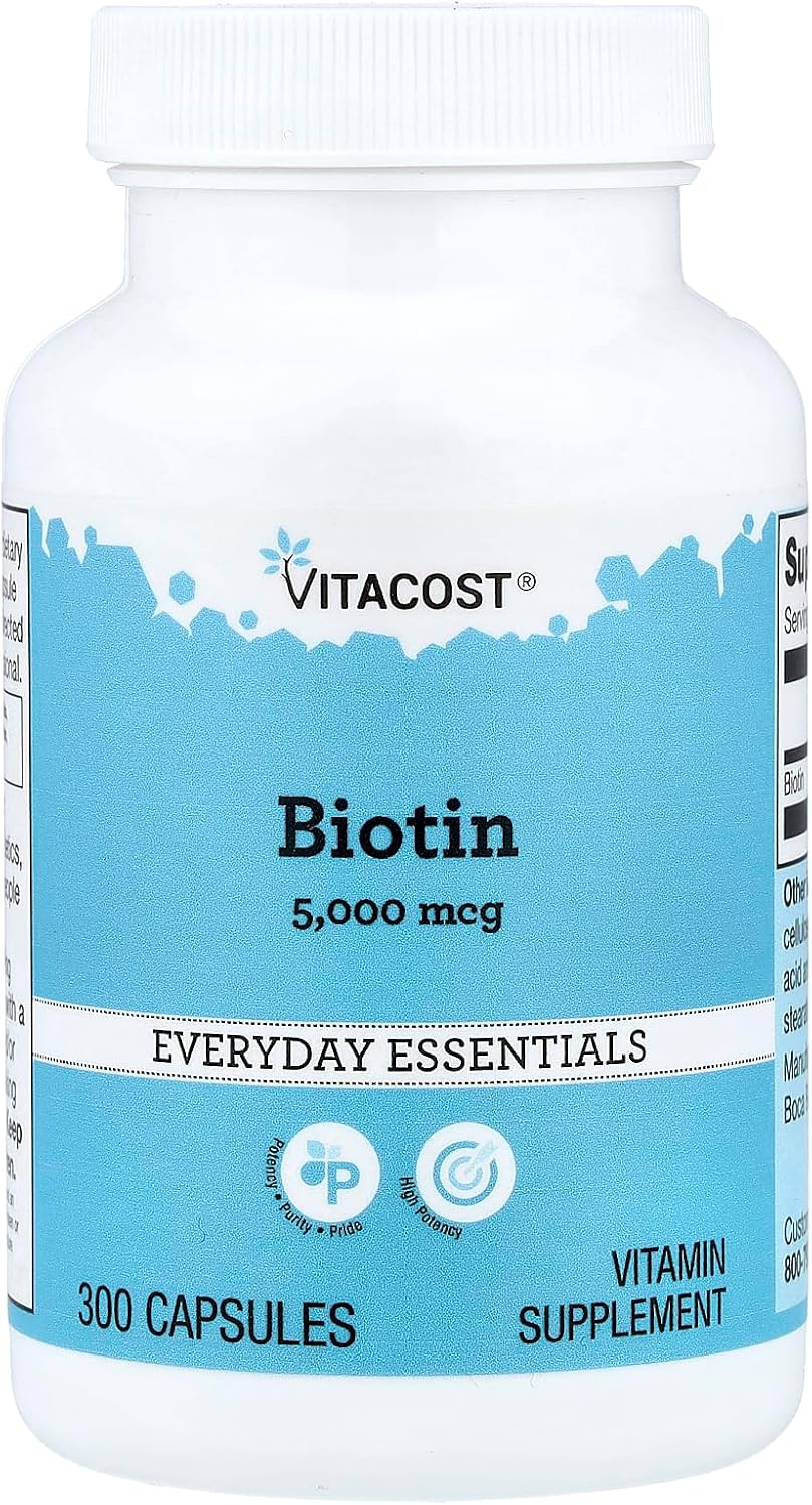 Vitacost Biotin 5000 mcg – 300 Capsules - görsel 1