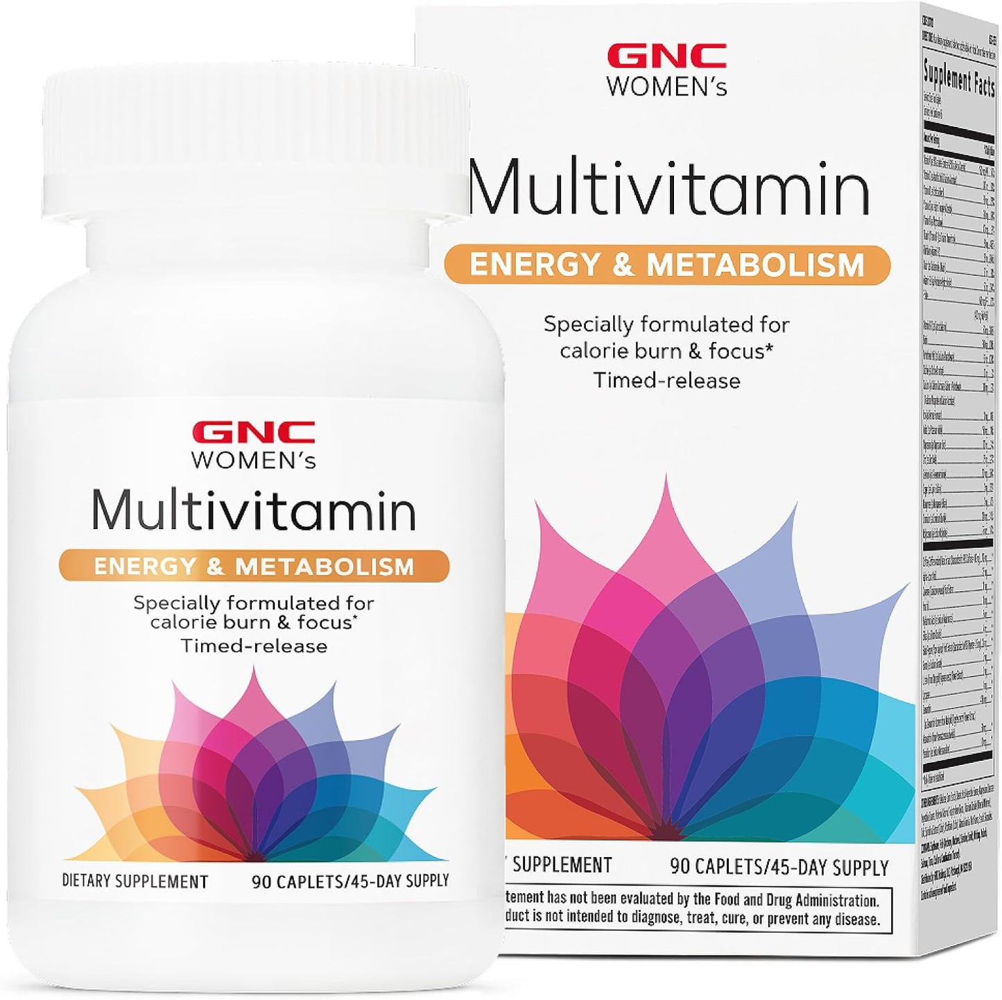 GNC Women’s Energy and Metabolism Multivitamin - 90 Caplets - görsel 1