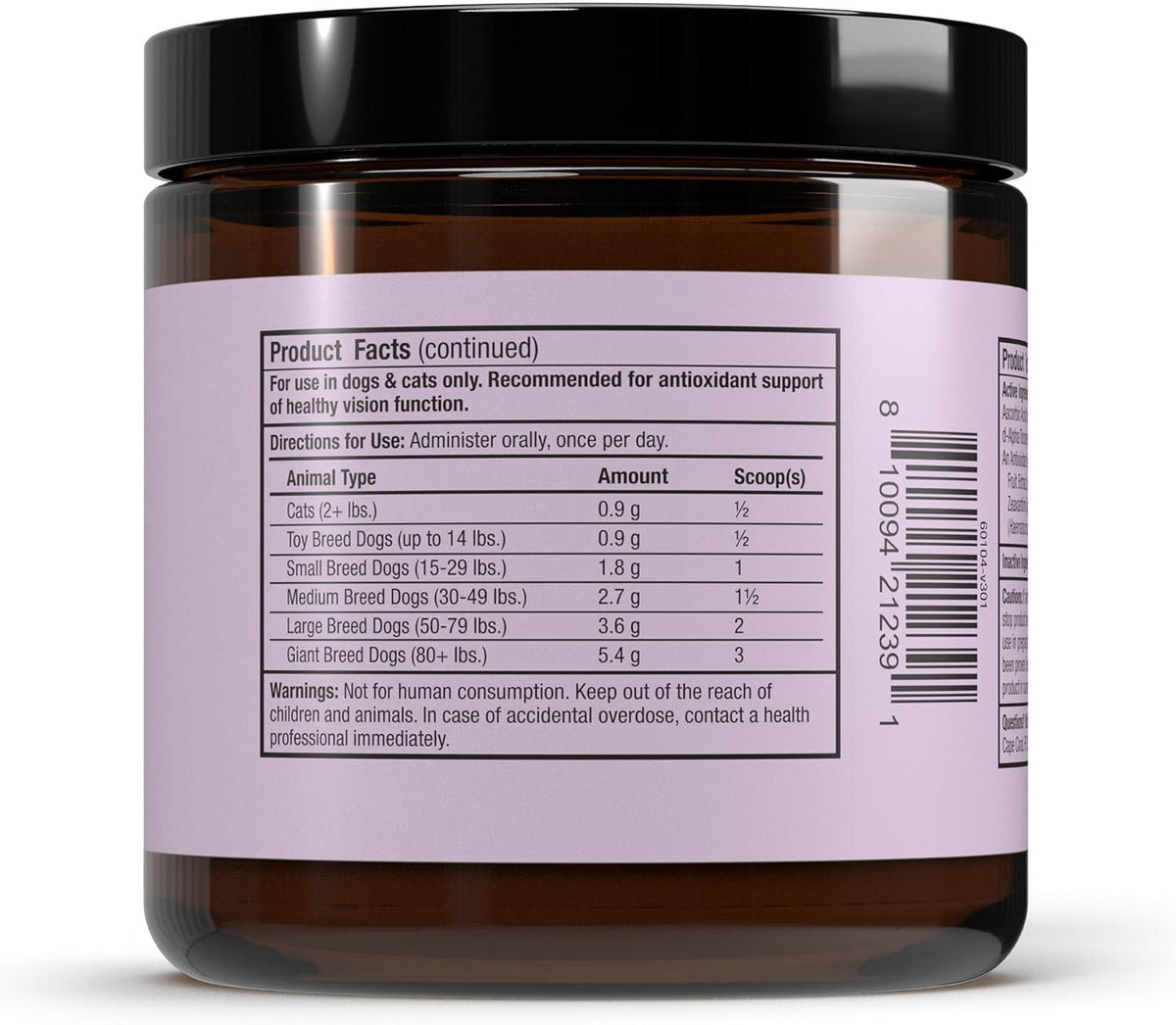 Dr. Mercola Eye Support for Cats and Dogs - 180g - görsel 3