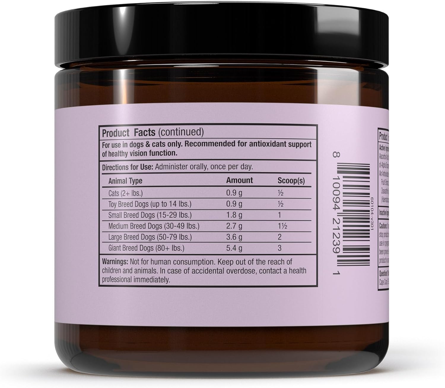 Dr. Mercola Eye Support for Cats and Dogs - 180g - görsel 3