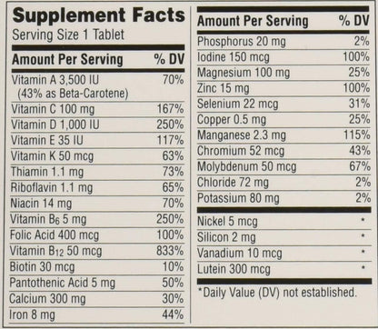 Centrum Silver Women's Multivitamin Supplement, 65 Tablets, Pack of 2
