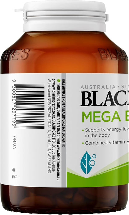 Blackmores Mega B Complex 200 Tablets