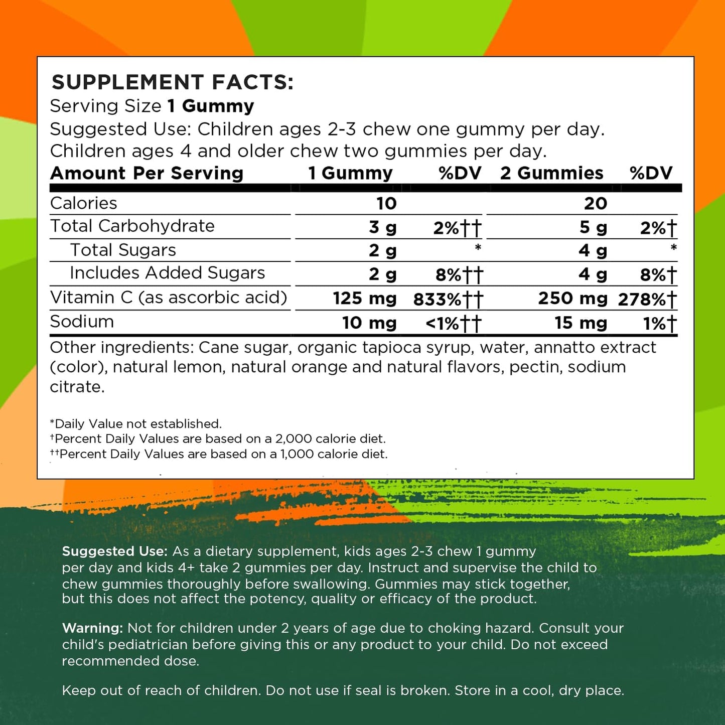 Swanson Kids Vitamin C Gummies – Orange-Flavoured Immune Support, 60 Count - görsel 4