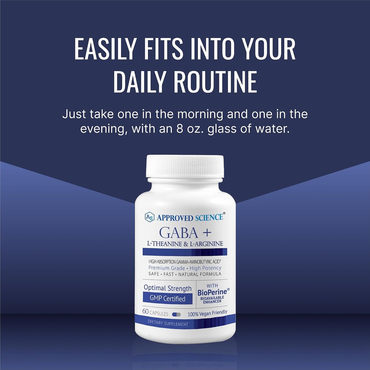 Approved Science GABA+ - Promote Calm, Support Sleep, Enhance Mood - 360 Vegan Capsules - görsel 6