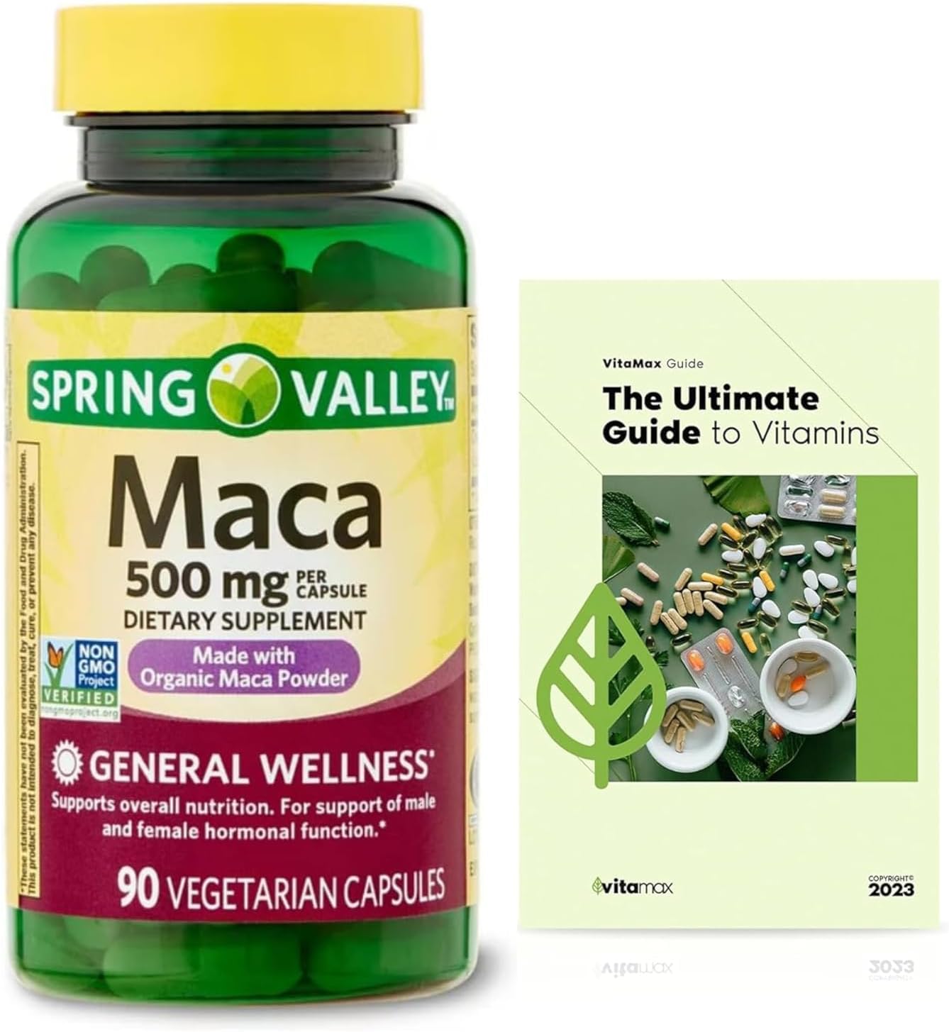 Spring Valley Organic Maca Root 500mg Capsules - görsel 1
