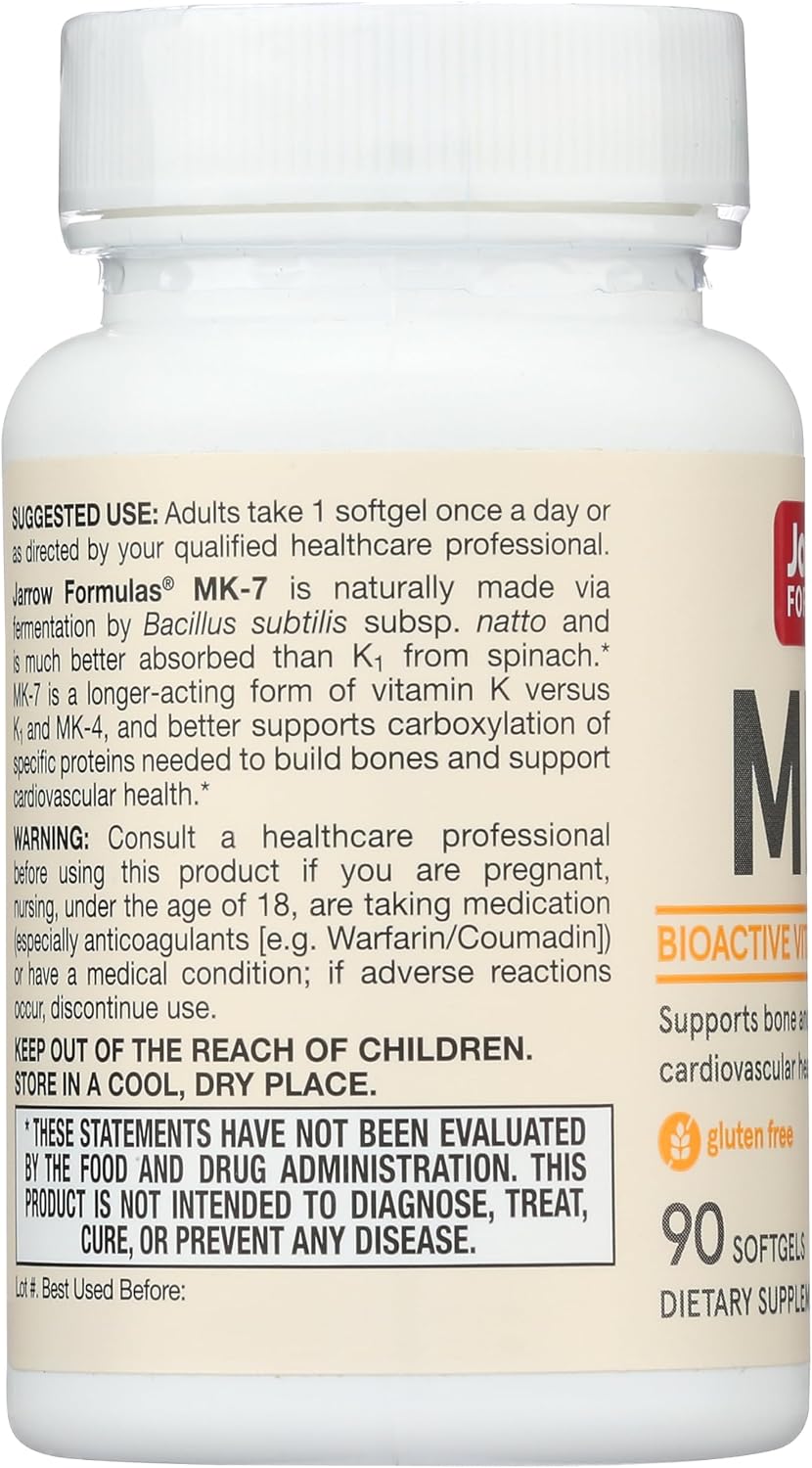 Jarrow Formulae MK-7, 90 mcg, 90 Softgels - görsel 4