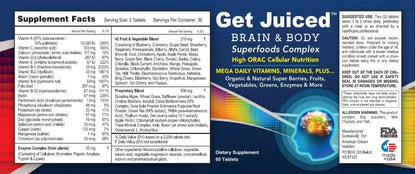 ADN Get Juiced: Whole Food Daily Vitamin and Mineral Complex, 30 Servings