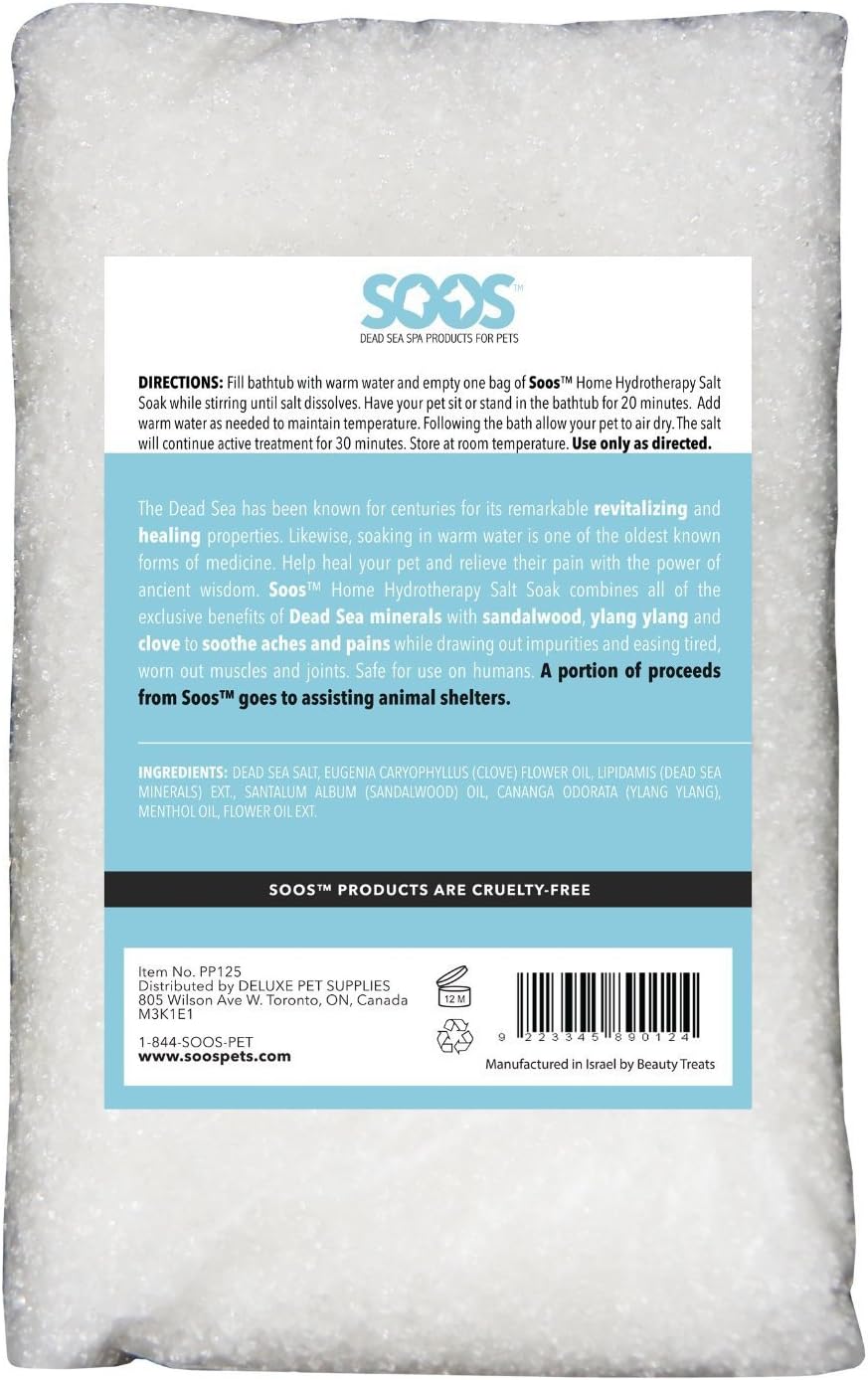 SOOS Dead Sea Mineral Salt Soak for Pets (400 g) - görsel 2