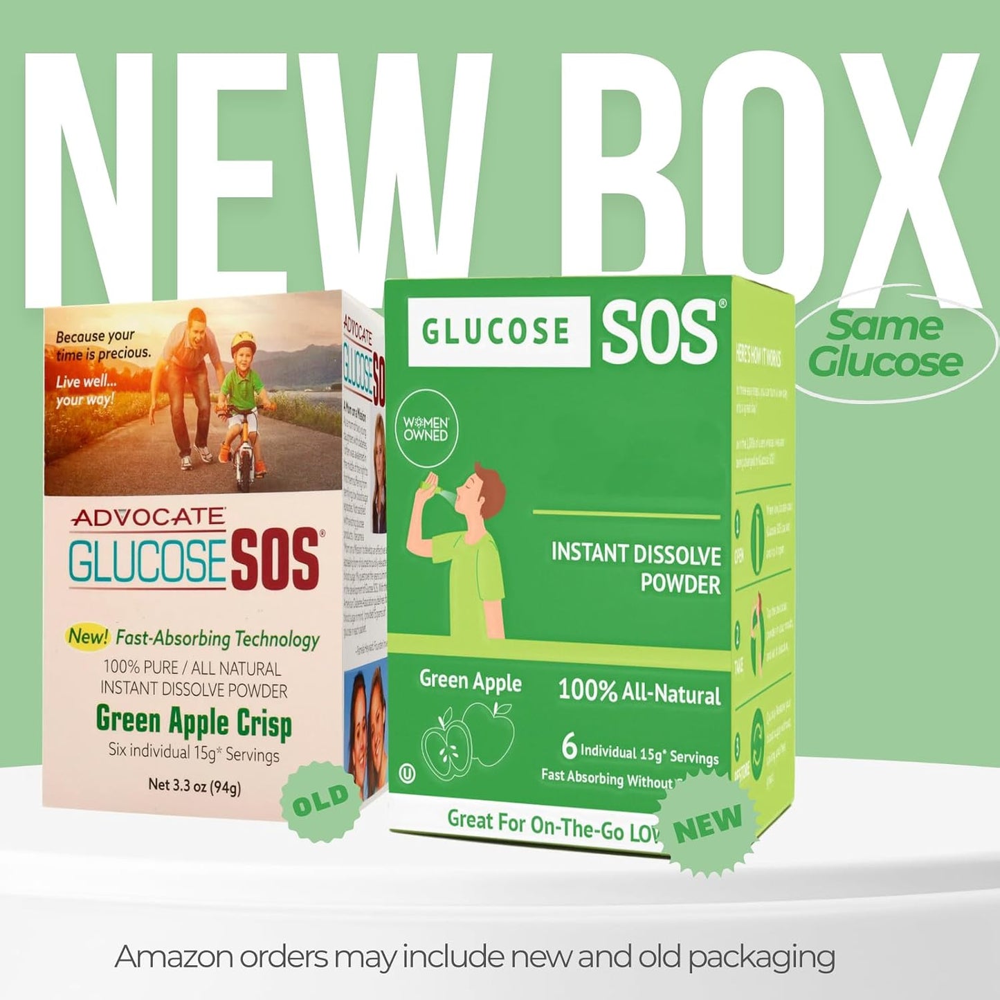 Glucose SOS Glucose Powder Packets – Natural Dextrose, Fast Absorption, Green Apple, 12 Servings - görsel 3