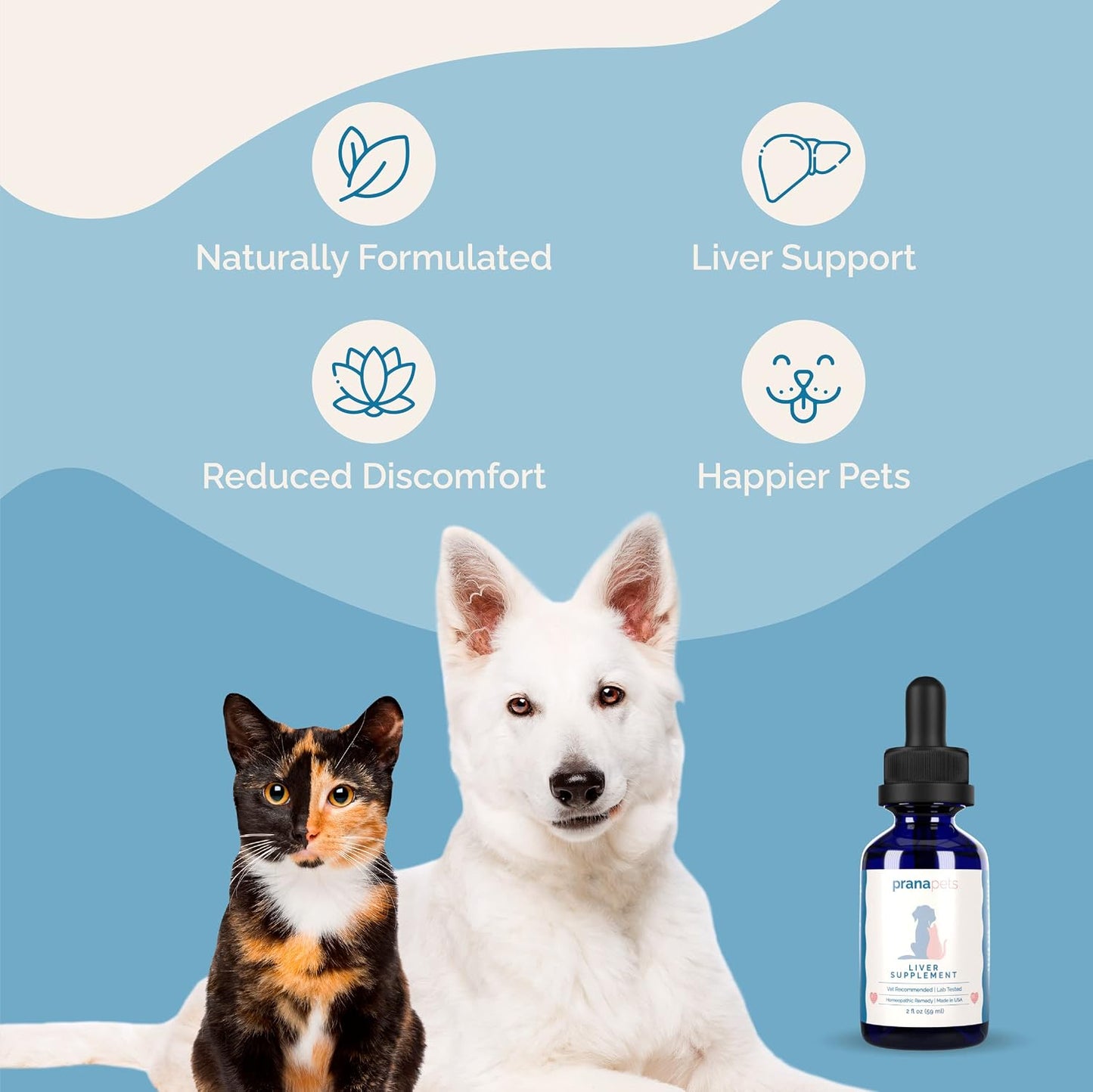 PranaPets Liver Supplement for Pets – Herbal Drops for Dogs & Cats - görsel 4