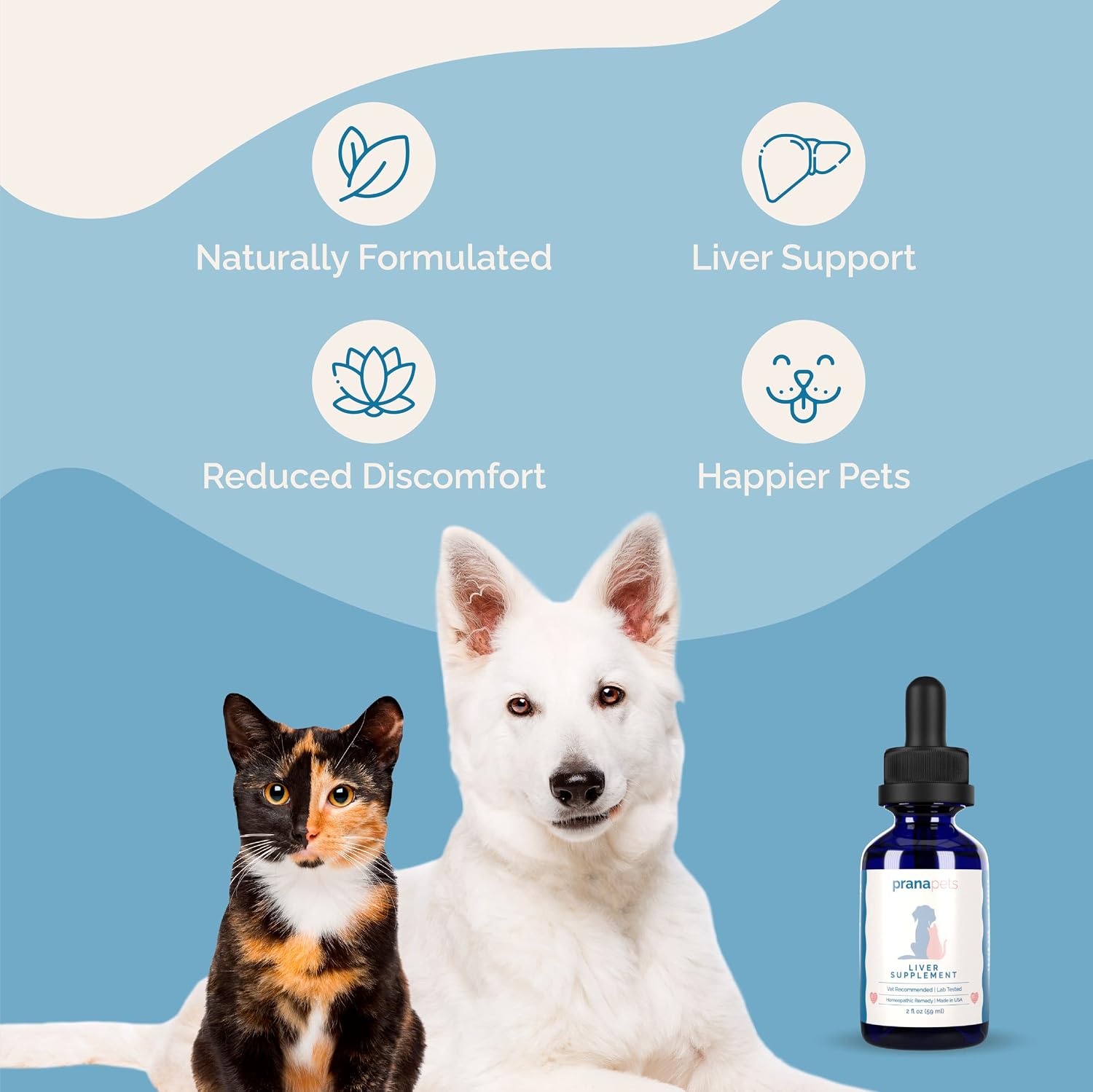 PranaPets Liver Supplement for Pets – Herbal Drops for Dogs & Cats - görsel 4
