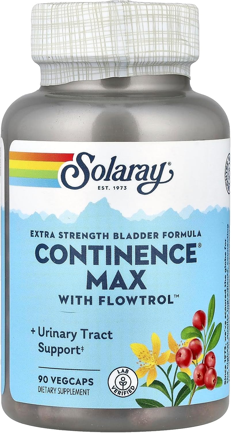 SOLARAY Continence Max with Flowtrol, Vegetable Capsules (Carton) | 90 Count - görsel 1