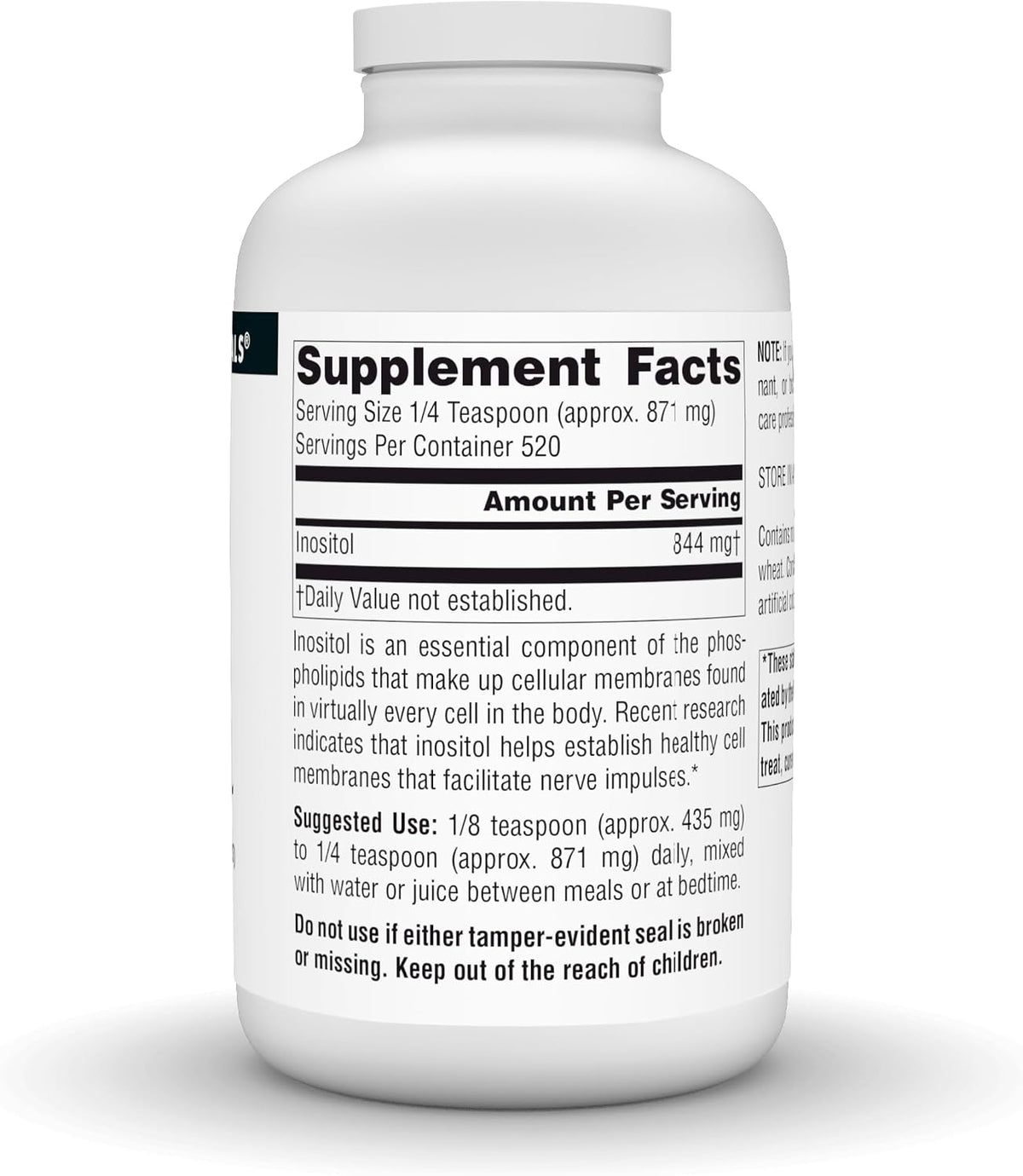 Source Naturals Pure Inositol Powder - Food Supplement, 454 g - görsel 2
