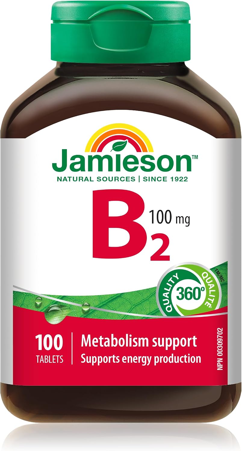 Jamieson Vitamin B2 (Riboflavin) 100 mg, 100 Tablets - görsel 1
