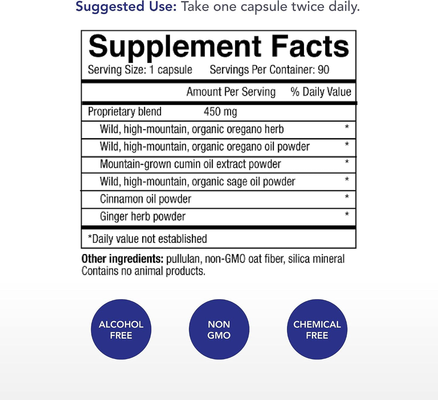 Physician's Strength Oregacillin - Multiple Spice Extract for Respiratory Support - 90 Capsules - görsel 2