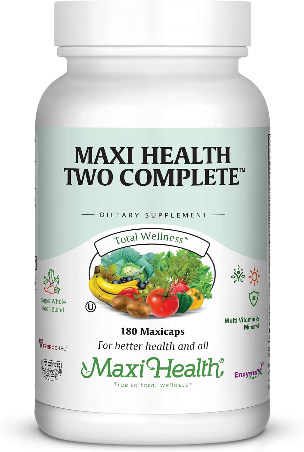 Maxi Health Multivitamins for Men and Women – Complete Daily Vitamins for Energy, Immune Function and Wellness Support – Kosher & Vegan Multivitamin – 60 Capsules - görsel 6