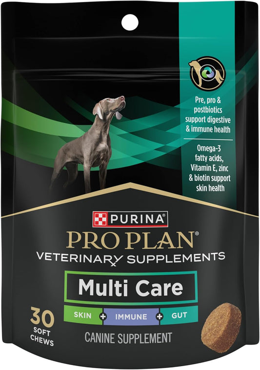 Purina Pro Plan Veterinary Supplements Multi Care Dog Supplements, Skin, Gut and Immune Support for Dogs