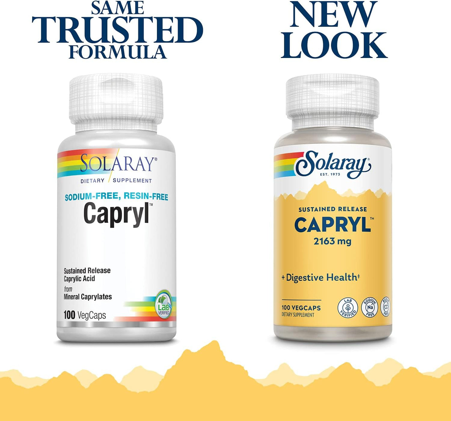 Solaray Capryl - Caprylic Acid Capsules with Calcium, Magnesium and Zinc - görsel 2