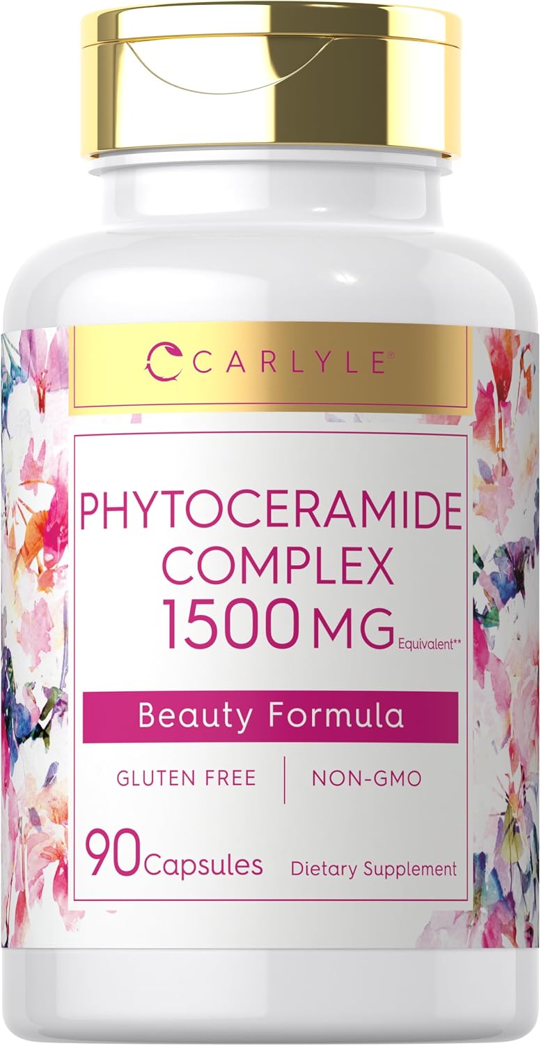 Carlyle Phytoceramide Supplement with Organic Sweet Potato – 90 Capsules – Beauty Formula Complex - görsel 1