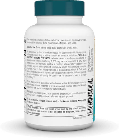 Source Naturals Wellness N-A-Cetin Immune Protocol, Crucial Immune Defence* - 60 Tablets